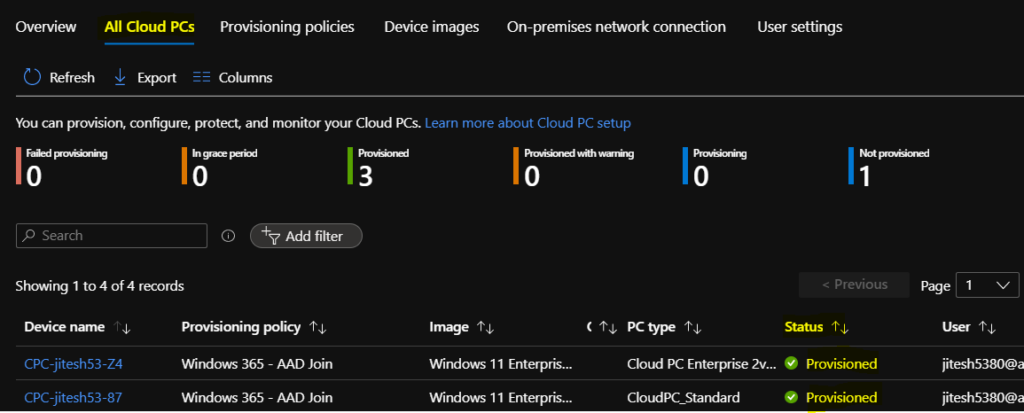 Azure AD Join On Prem Connection - Windows 365 Cloud PC Azure AD Joined Provisioning Process