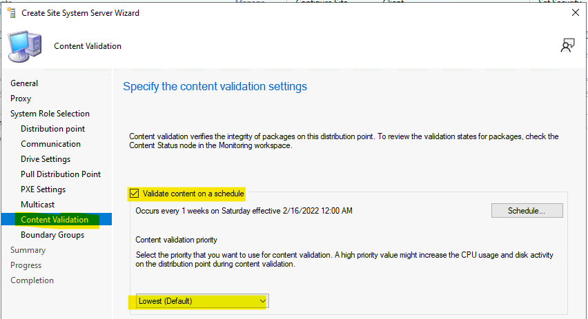 SCCM DP Content Validation on Windows 11