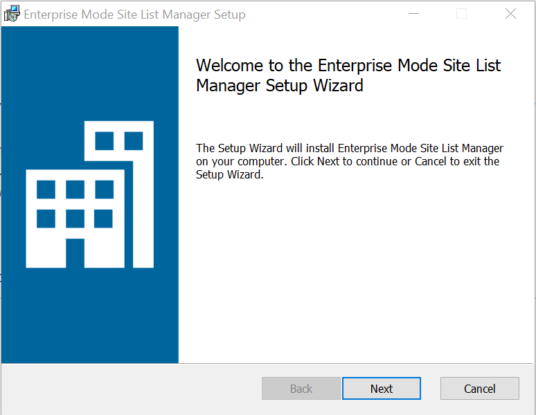 Download and Install Enterprise Mode Site List Manager