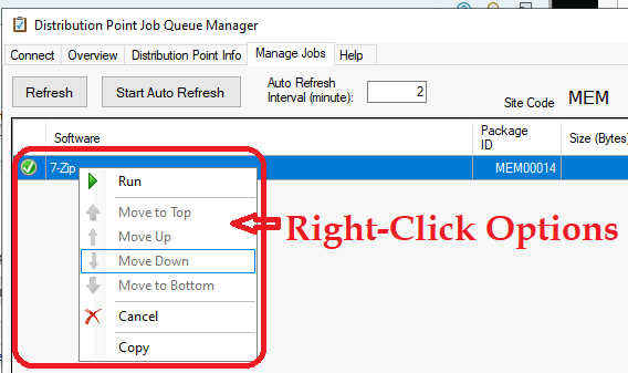 How to Monitor SCCM DP using Job Queue Manager Tool 7 How to Monitor SCCM DP using Job Queue Manager Tool