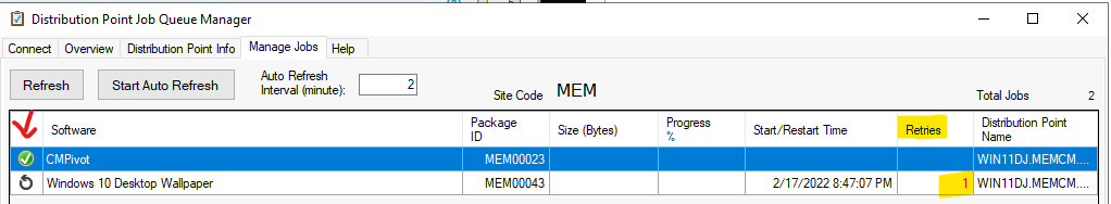 How to Monitor SCCM DP using Job Queue Manager Tool 6 DP Manage Jobs to Monitor SCCM DP Health-How to Monitor SCCM DP using Job Queue Manager Tool