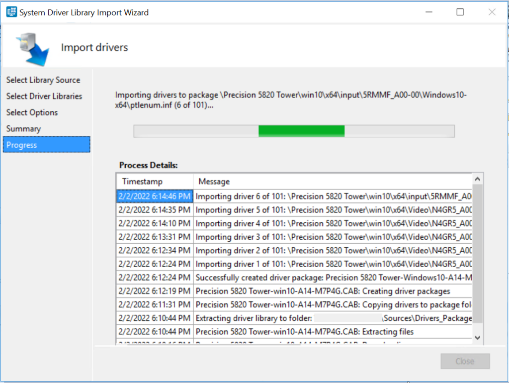 Importing Drivers - Dell Driver Management Using SCCM