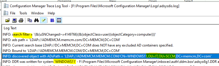 Troubleshooting - Fix SCCM Collection based on AD OU Issue?