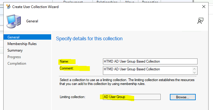 Create Dynamic Membership Query for User Collection Using AD Security Group