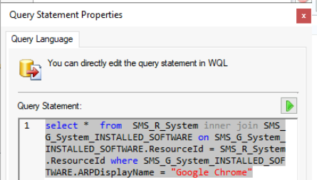 SCCM Collection Based on Installed Application Version 1