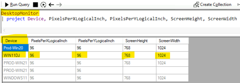 Display and Graphical Card - CMPivot query to check Windows 11 Compatibility