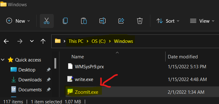 Known Issues with ZoomIt on Windows 11 and Server 2022