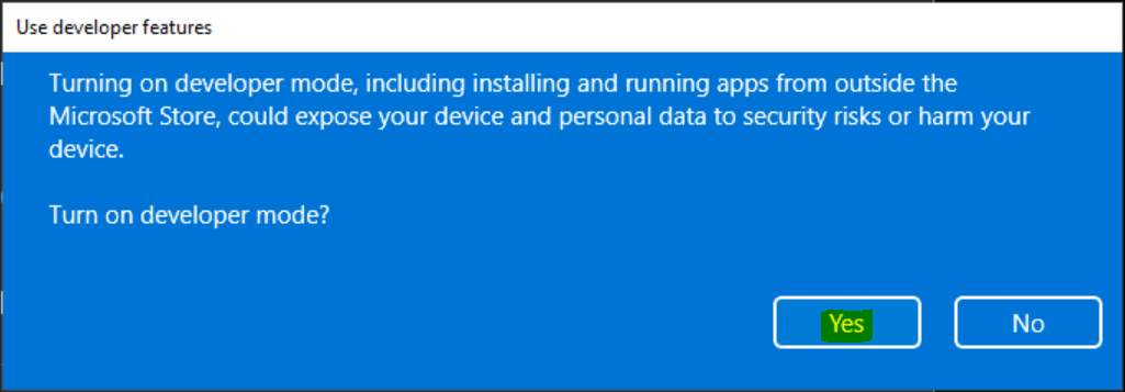Enable or Disable Developer Mode in Windows 11 3 Enable Developer Mode in Windows 11