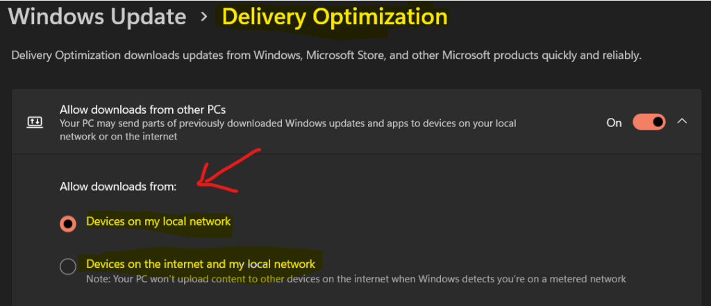 Windows 11 Delivery Optimization Settings - Enable Disable Delivery Optimization Using Intune SCCM for Windows 11 PCs