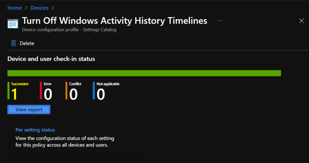 Turn Off Windows Activity History Timelines using Intune 9 Turn Off Windows Activity History Timelines using Intune 2