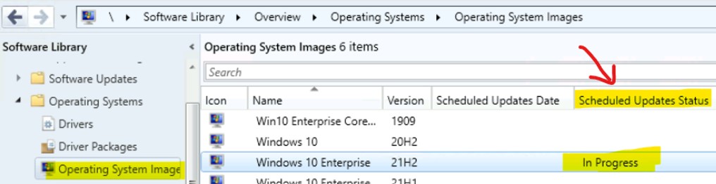 Add New Patches to OS Images using SCCM Schedule Updates Option 4