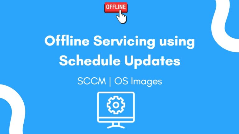 Add New Patches to OS Images using SCCM Schedule Updates Option