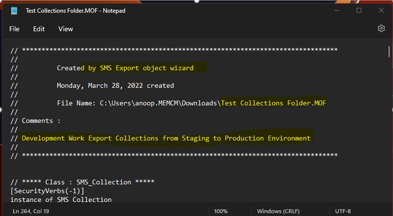 Backup and Restore SCCM Custom Collections 7