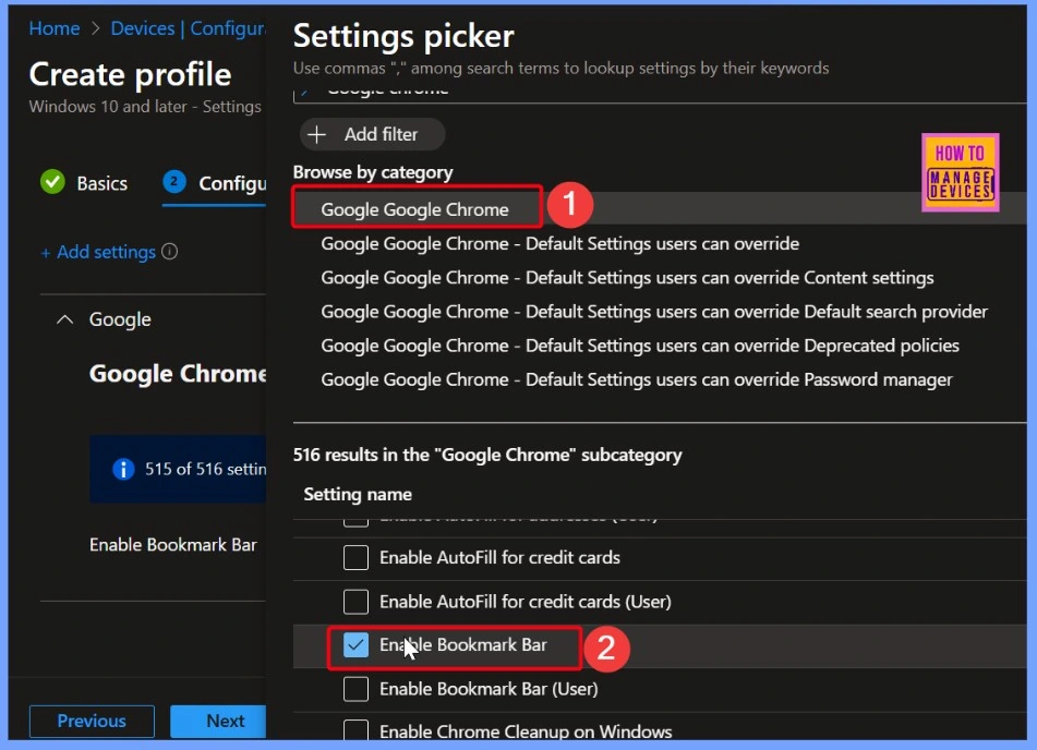 Configure Google Chrome Bookmarks using Intune 1 Configure Google Chrome Bookmarks using Intune - Fig.1