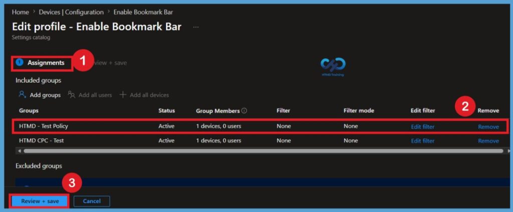 How to Configure Google Chrome Bookmark Bar Policy using Microsoft Intune -Fig.13