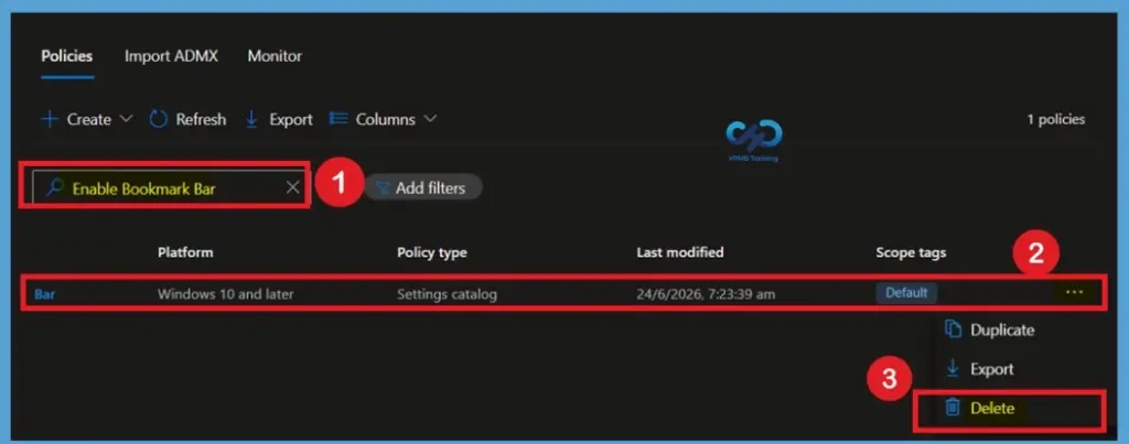 How to Configure Google Chrome Bookmark Bar Policy using Microsoft Intune -Fig.12