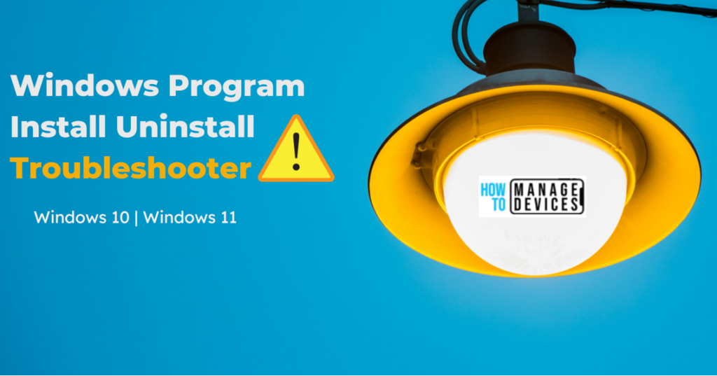 Download Windows Program Install Uninstall Troubleshooter | Fix Apps ...