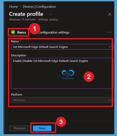 Deploy Microsoft Edge Default Search Engine Policy to Manage Browser Search Settings using Intune 3 Deploy Microsoft Edge Default Search Engine Policy to Manage Browser Search Settings using Intune- Fig.3