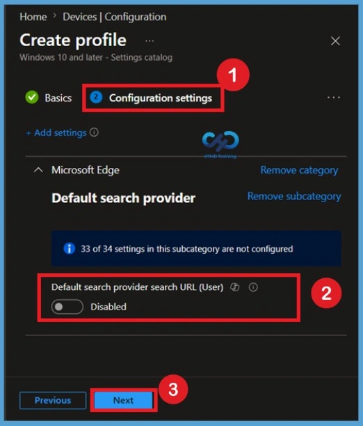 Deploy Microsoft Edge Default Search Engine Policy to Manage Browser Search Settings using Intune Fig. 5