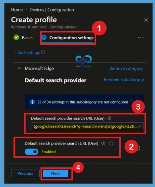 Deploy Microsoft Edge Default Search Engine Policy to Manage Browser Search Settings using Intune 6 Deploy Microsoft Edge Default Search Engine Policy to Manage Browser Search Settings using Intune Fig. 6