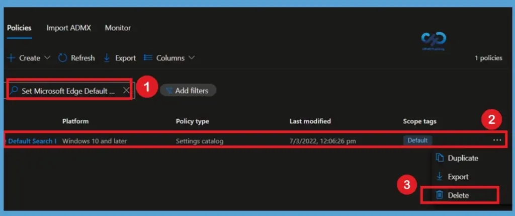 Deploy Microsoft Edge Default Search Engine Policy to Manage Browser Search Settings using Intune Fig. 14