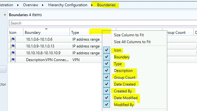 Export Backup SCCM Boundaries and Boundary Groups 2