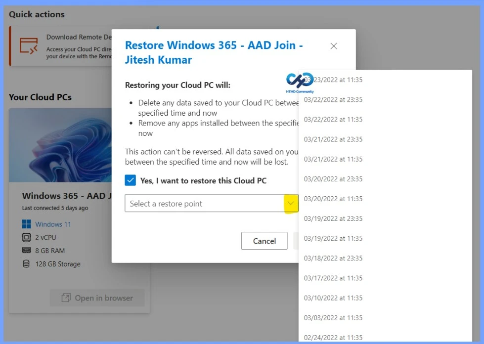 How to Backup and Restore Windows 365 Cloud PC 16 How to Backup and Restore Windows 365 Cloud PC - Fig.15