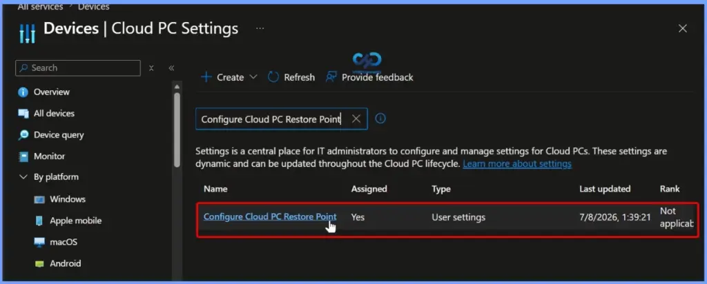 How to Backup and Restore Windows 365 Cloud PC 6 How to Backup and Restore Windows 365 Cloud PC - Fig.5
