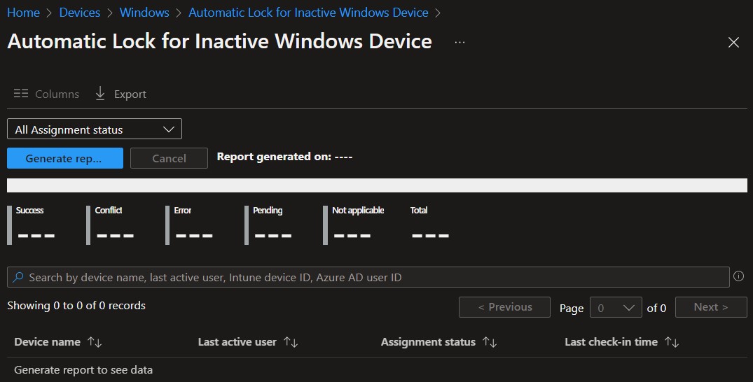 Intune Policy Device Assignment Status Report HTMD Blog