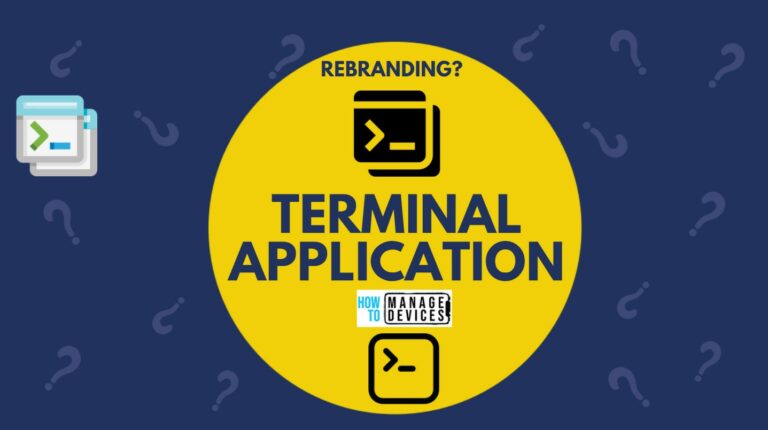 Rename Windows Terminal App to Terminal Application Rebranding