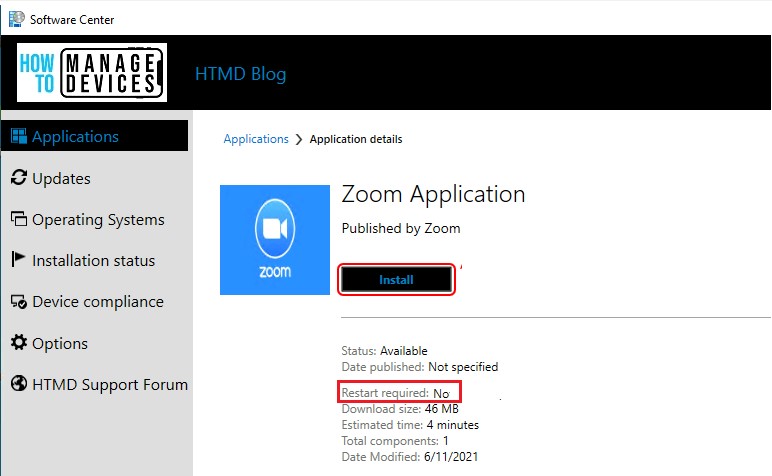 No Reboot Required - SCCM Application User Experience