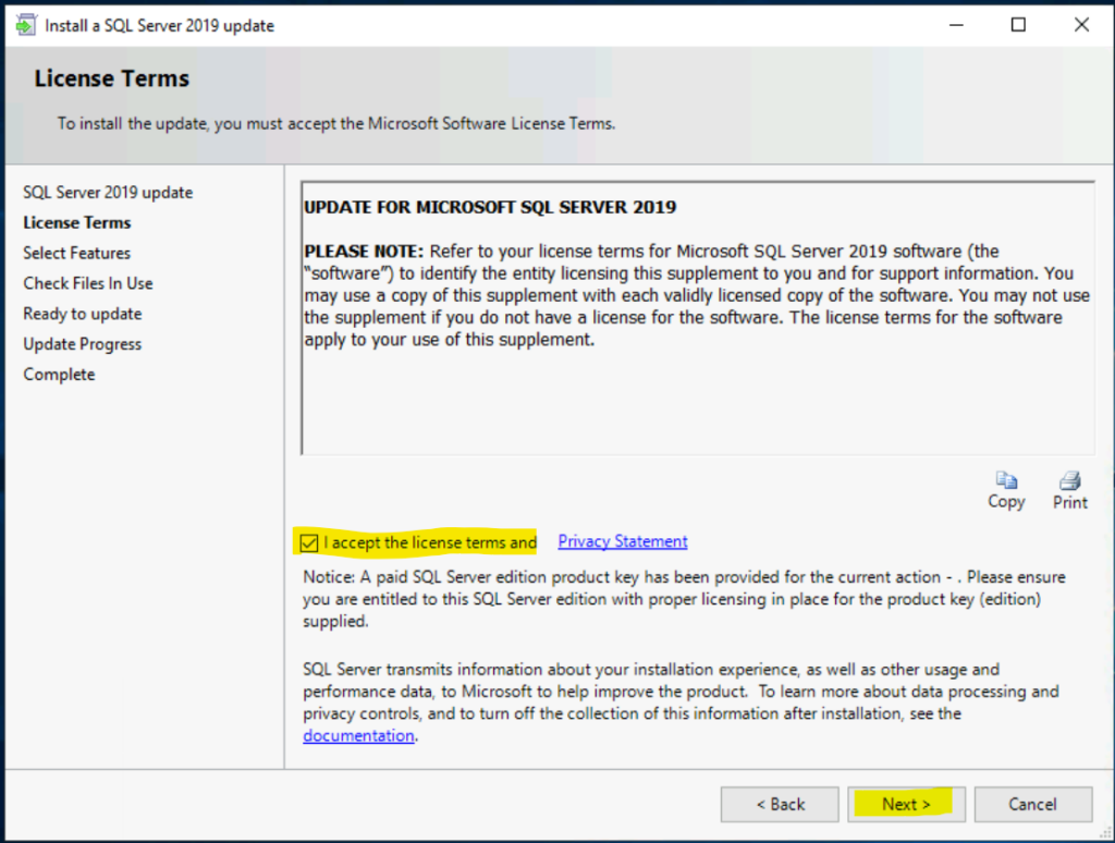 Install SQL Server 2019 CU15