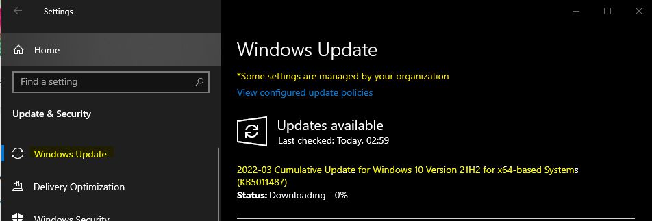 Windows 10 KB5011487 and Windows 11 KB5011493 using SCCM Intune March 2022 Patch Tuesday 