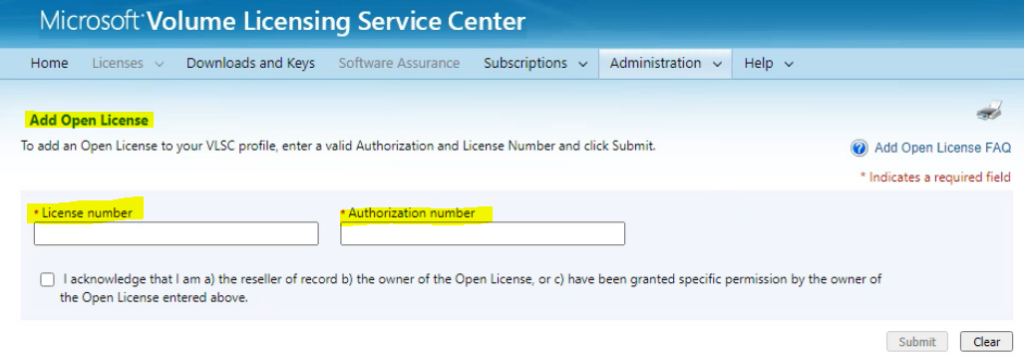 How VLSC Admins Add New VLSC user