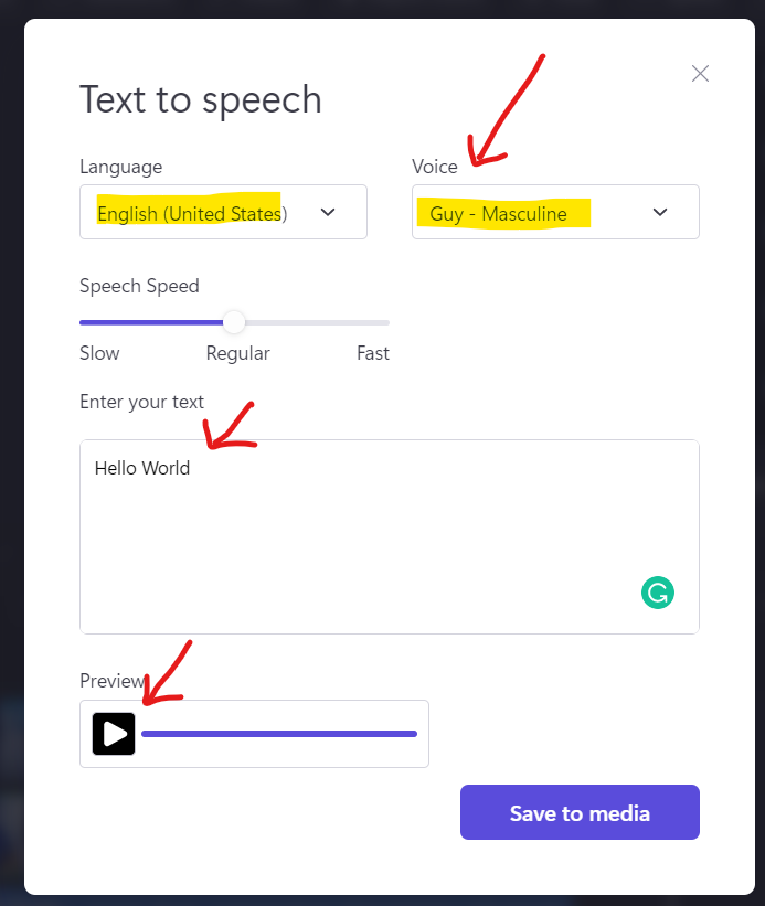 Text to Speech Feature in Clipchamp video editor app on Windows 11