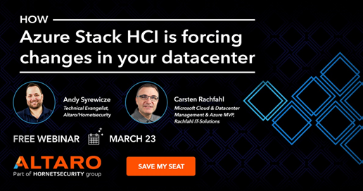 Azure Stack HCI Forcing Changes to On-Prem Management -  How Azure Stack HCI is forcing changes in your datacenter via a free webinar