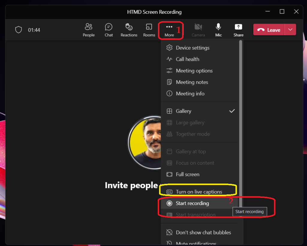 How to Start Recording of Teams Meeting Use Microsoft Teams to Record Screen on Windows 11 PC