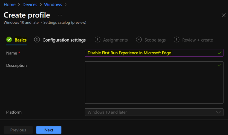 Disable Microsoft Edge First Run Experience Using Intune HTMD Blog