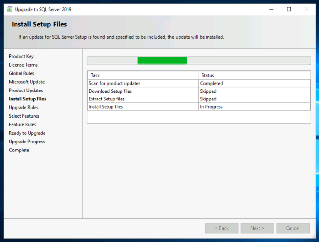 SQL Server 2019 in-place Upgrade - List of Tasks