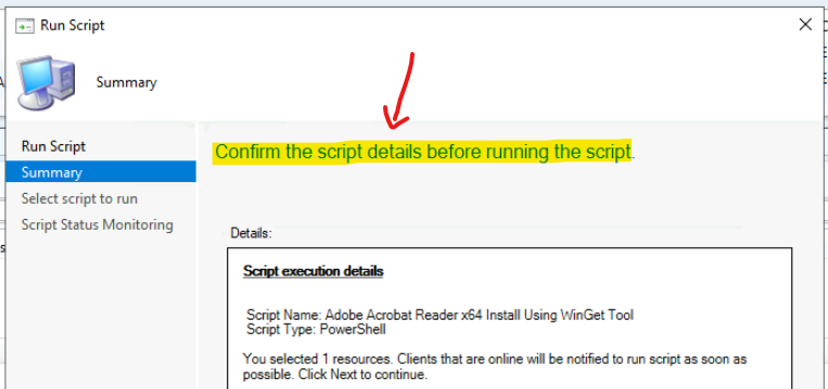 SCCM Run Script Deployment Step-by-Step Guide - Uninstall 7Zip without Package 32 SCCM Run Script Deployment Step-by-Step Guide - Uninstall 7Zip without Package - Fig.31