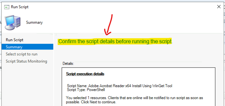 SCCM Run Script Deployment Step by Step Guide - Uninstall 7Zip without Package 26