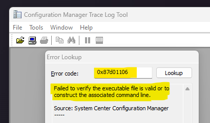 Understanding the Errors in the Log - SCCM App Deployment Error 0x87d01106