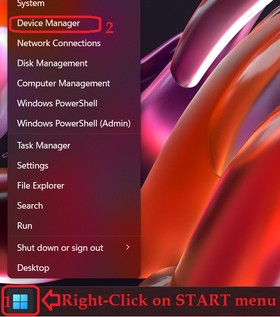 Different Options to Launch Device Manager