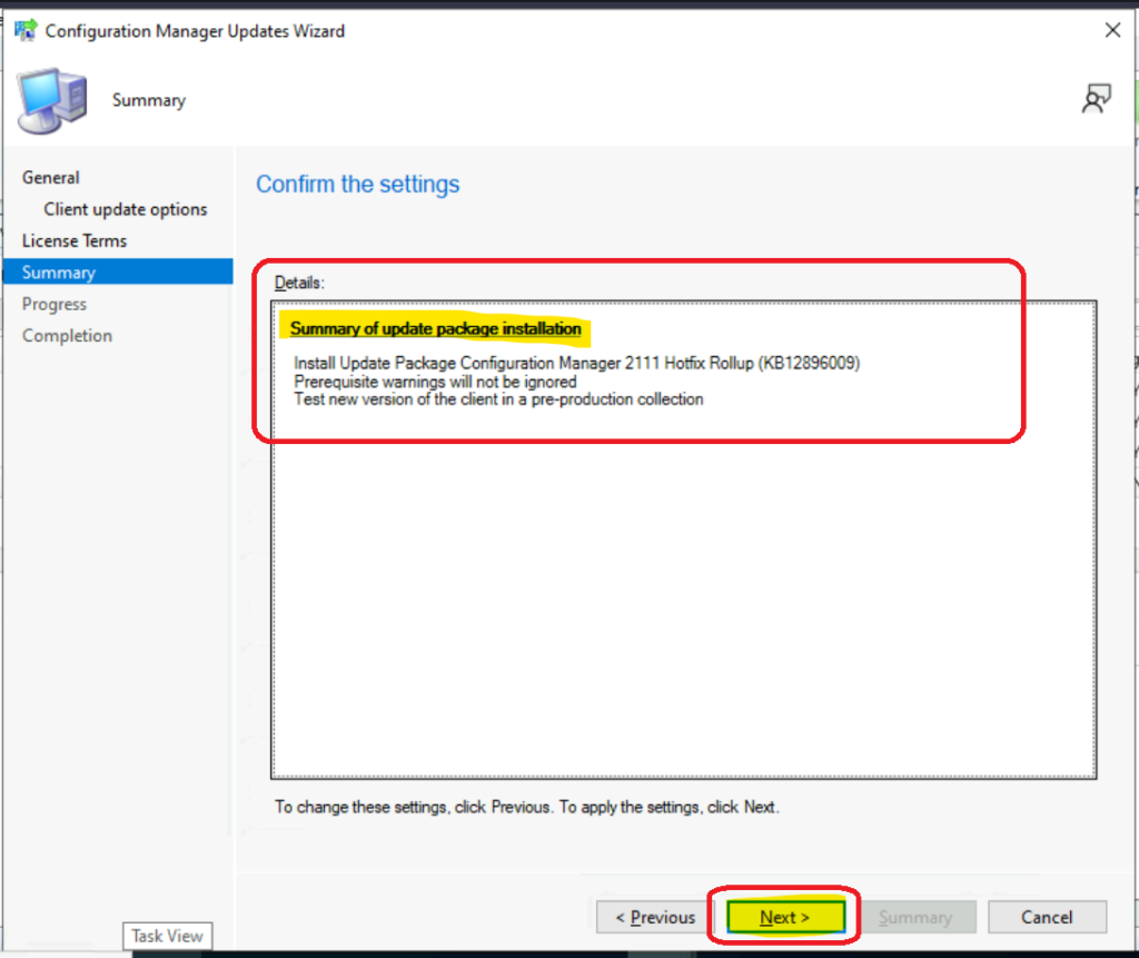 Latest Fixes for SCCM 2111 with Hotfix KB12896009 Update Rollup