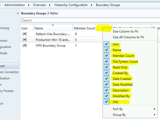 Export Import SCCM Boundaries and Boundary Groups 5 Export | Backup SCCM Boundary Groups using Admin Console