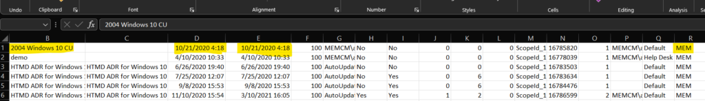 SUG Software Update Group Patch Deployments SCCM Report using SQL Query