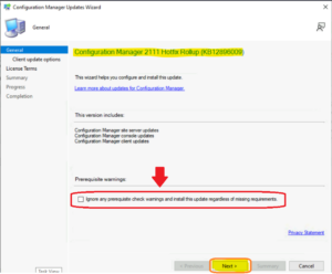FIX: SCCM Setup Will Not Continue Because Of WARNING In Prerequisite ...