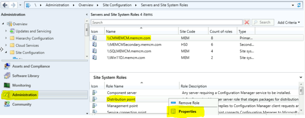 Distribution Point - Properties | FIX SCCM PXE Error 0x80070490