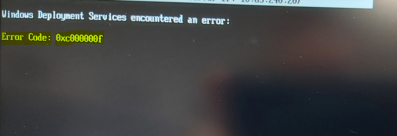 FIX: SCCM PXE Error 0x80070490 PXE Boot Failed 1