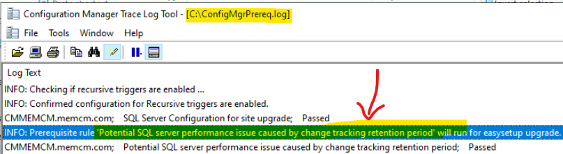 FIX: SCCM Site Database has a Backlog of SQL Change Tracking Data